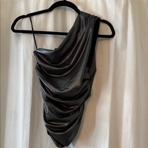 One shoulder drapped top